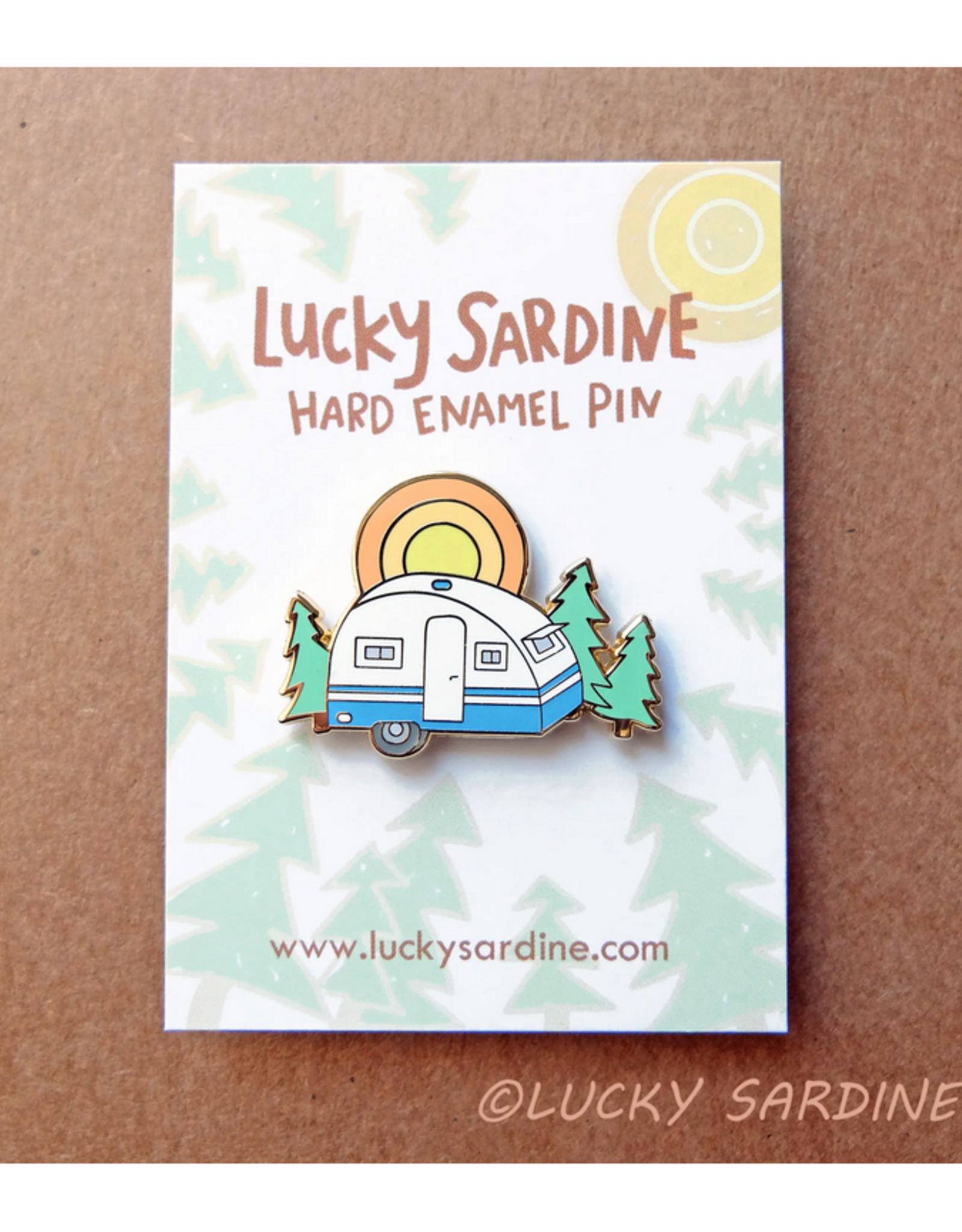 Happy Camper Enamel Pin