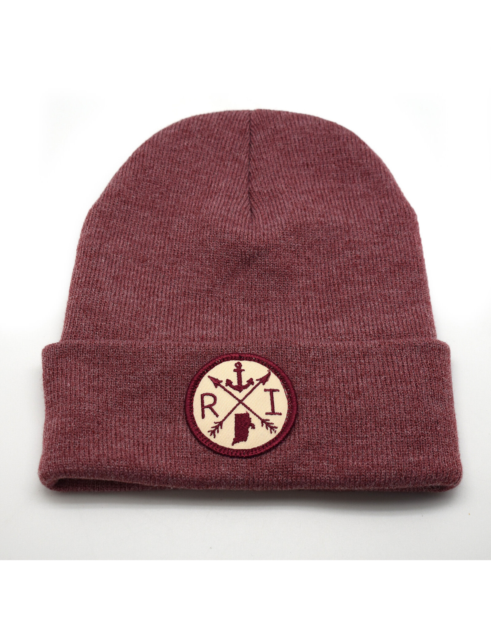 Burgundy RI Arrows Beanie
