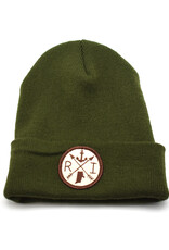 Olive RI Arrows Beanie