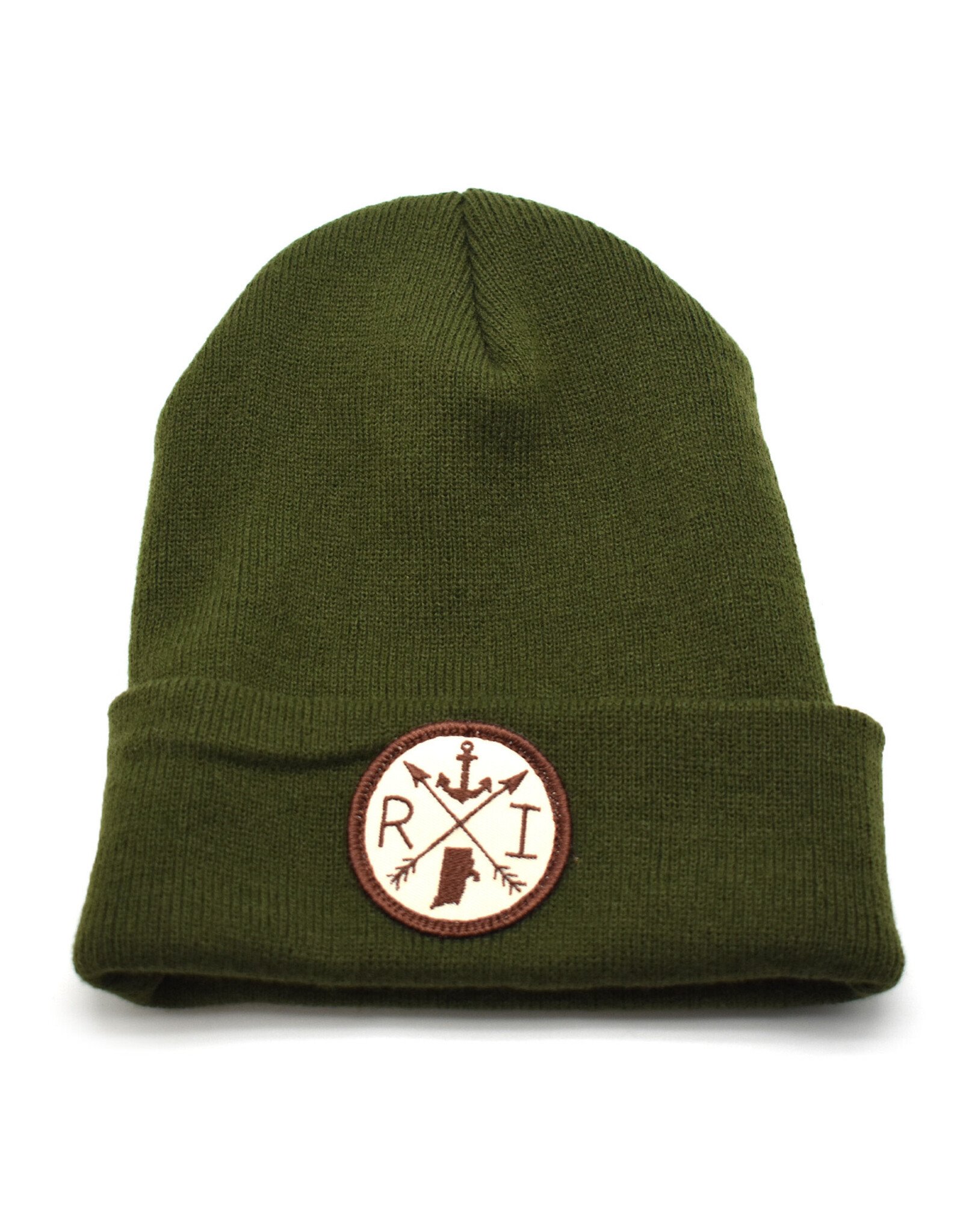 Olive RI Arrows Beanie