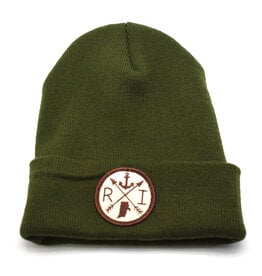 Olive RI Arrows Beanie