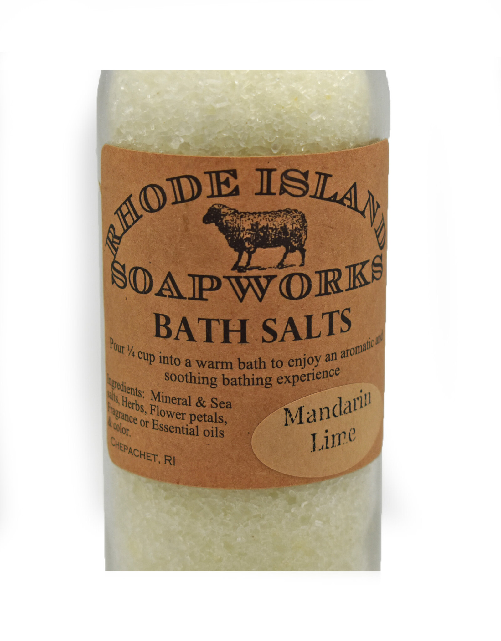 Mandarin Lime Bottled Bath Salts