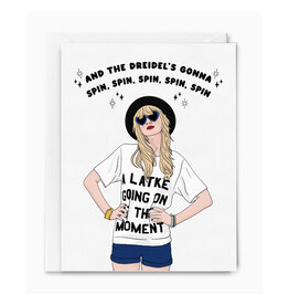 Dreidel's Gonna Spin Taylor Swift Greeting Card