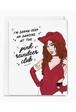 Pink Reindeer Club Chappell Roan Greeting Card