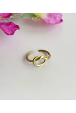 Knotted Circle Ring - Gold