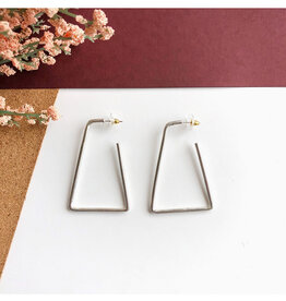Isosceles Hoops - Silver