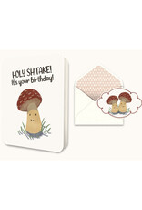 Holy Shitake Birthday Greeting Card