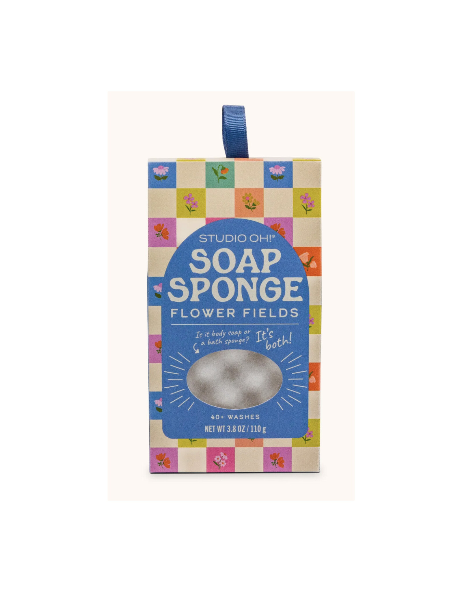 Checkerboard Blooms Soap Sponge