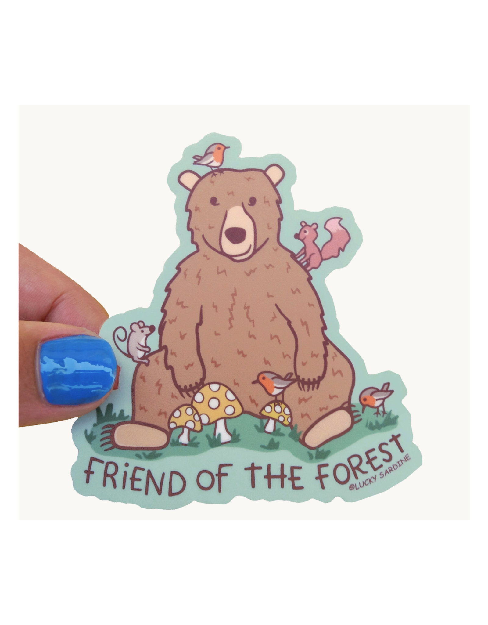 Bear Friend of The Forest Sticker