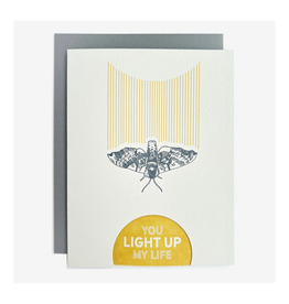 Sphinx Moth You Light Up My Life Greeting Card