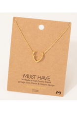 Gold Antler Necklace