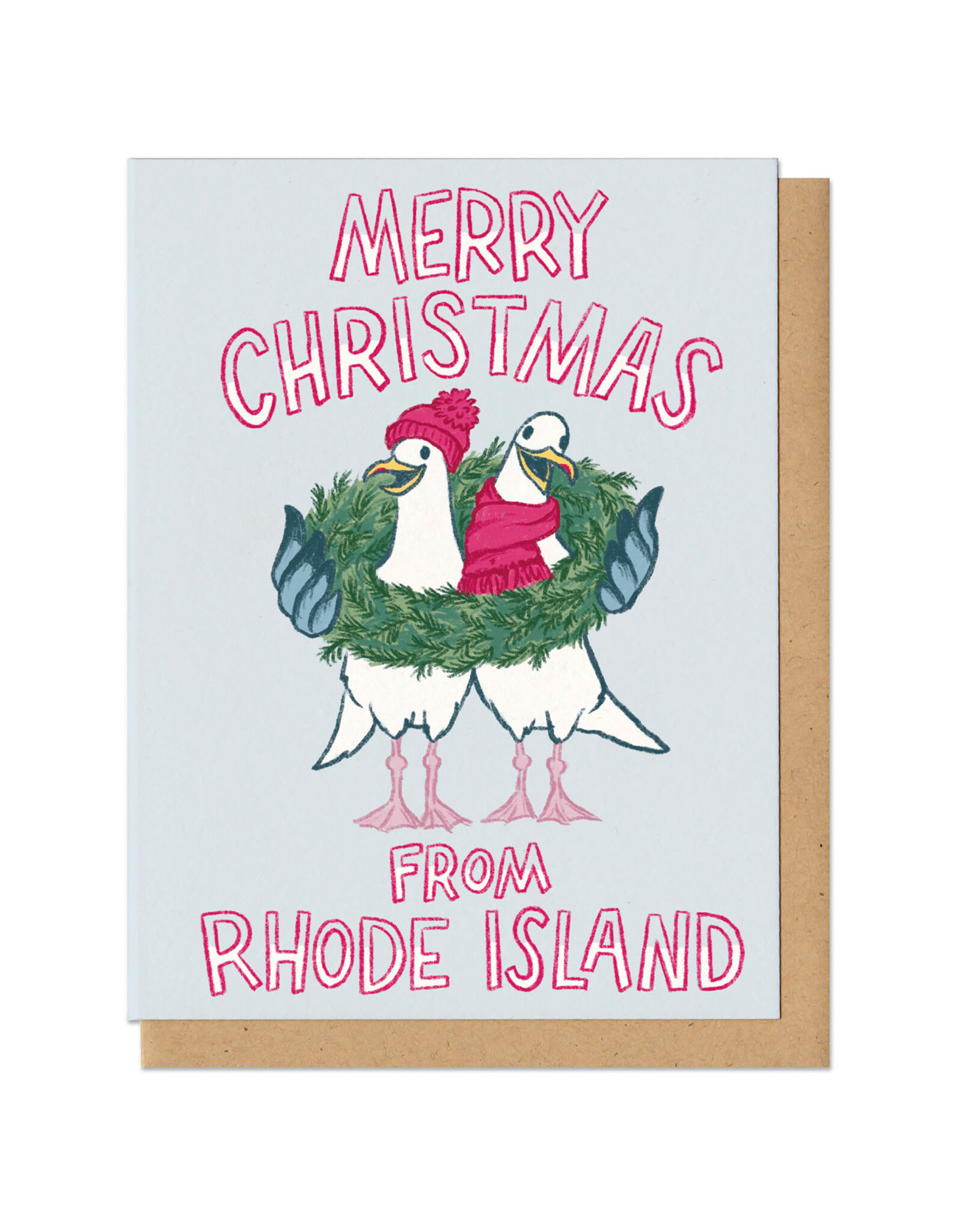Merry Christmas from Rhode Island (Seagulls) Boxed Card Set