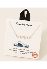Crashing Waves Necklace - Silver