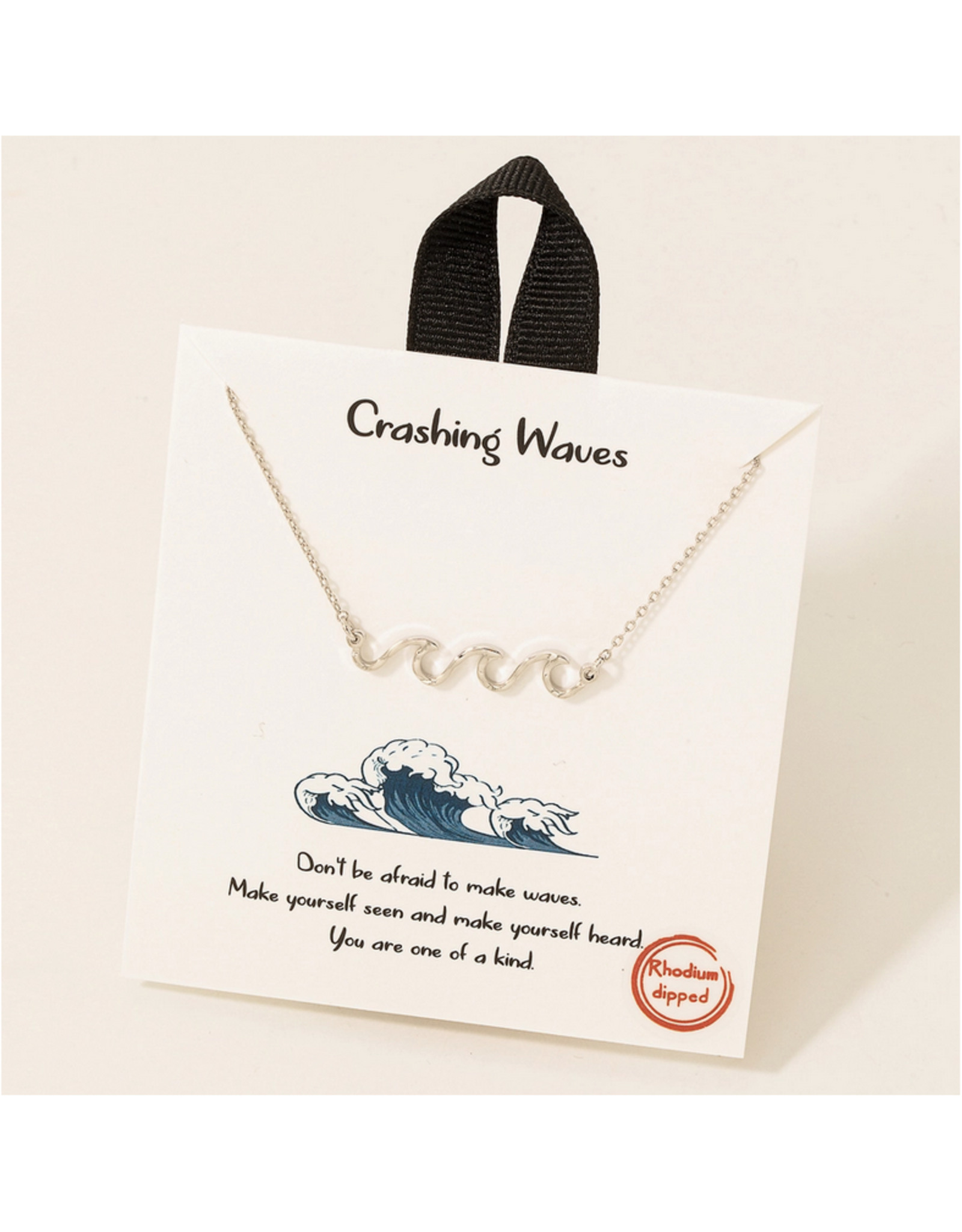 Crashing Waves Necklace - Silver