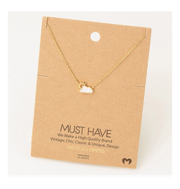 Mini Cloud & Sun Necklace