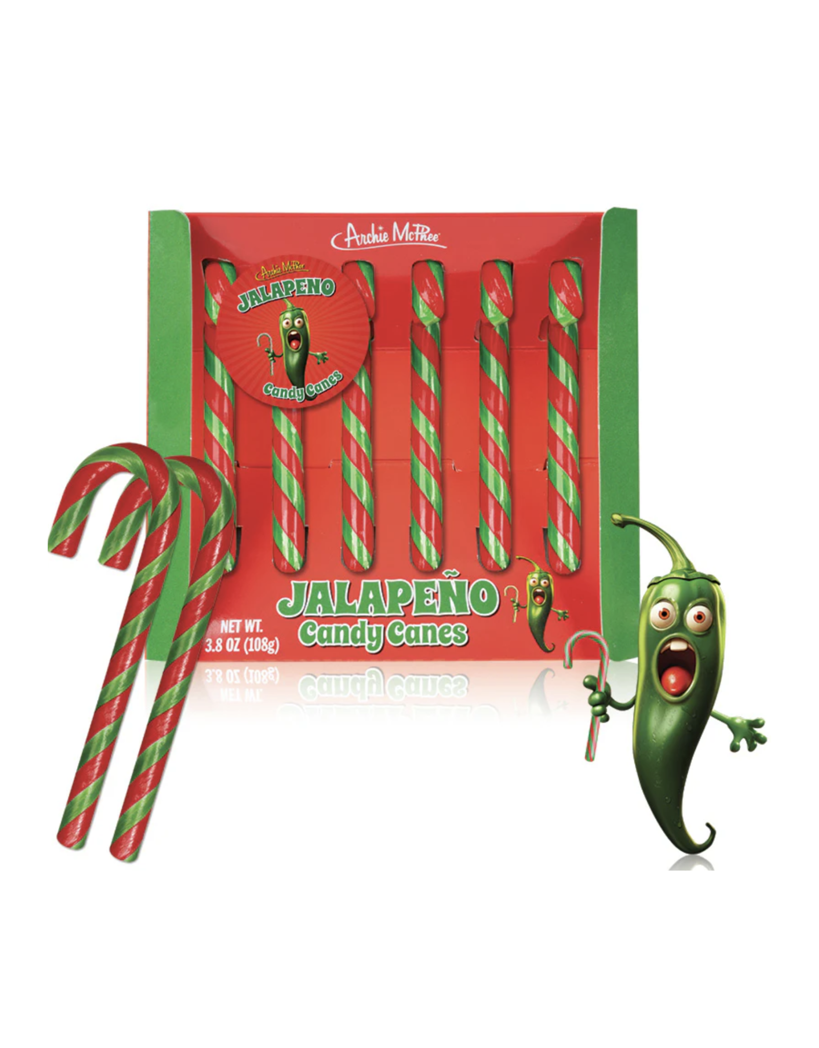Candy Canes Set of 6 - Jalapeno