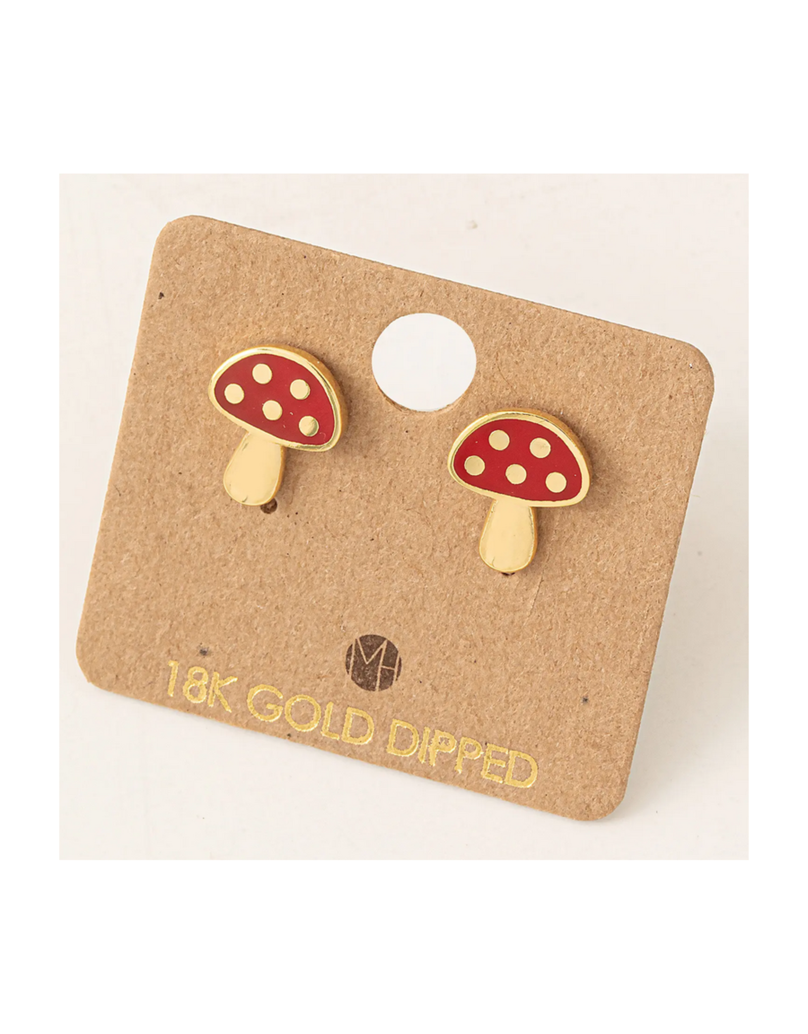 Mini Mushroom Stud Earrings