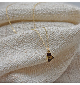 Tiny Gold Rhode Island Necklace