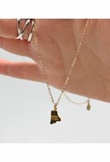 Tiny Gold Rhode Island Necklace
