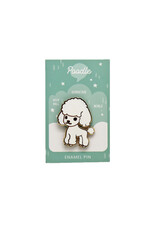 Poodle (White) Enamel Pin