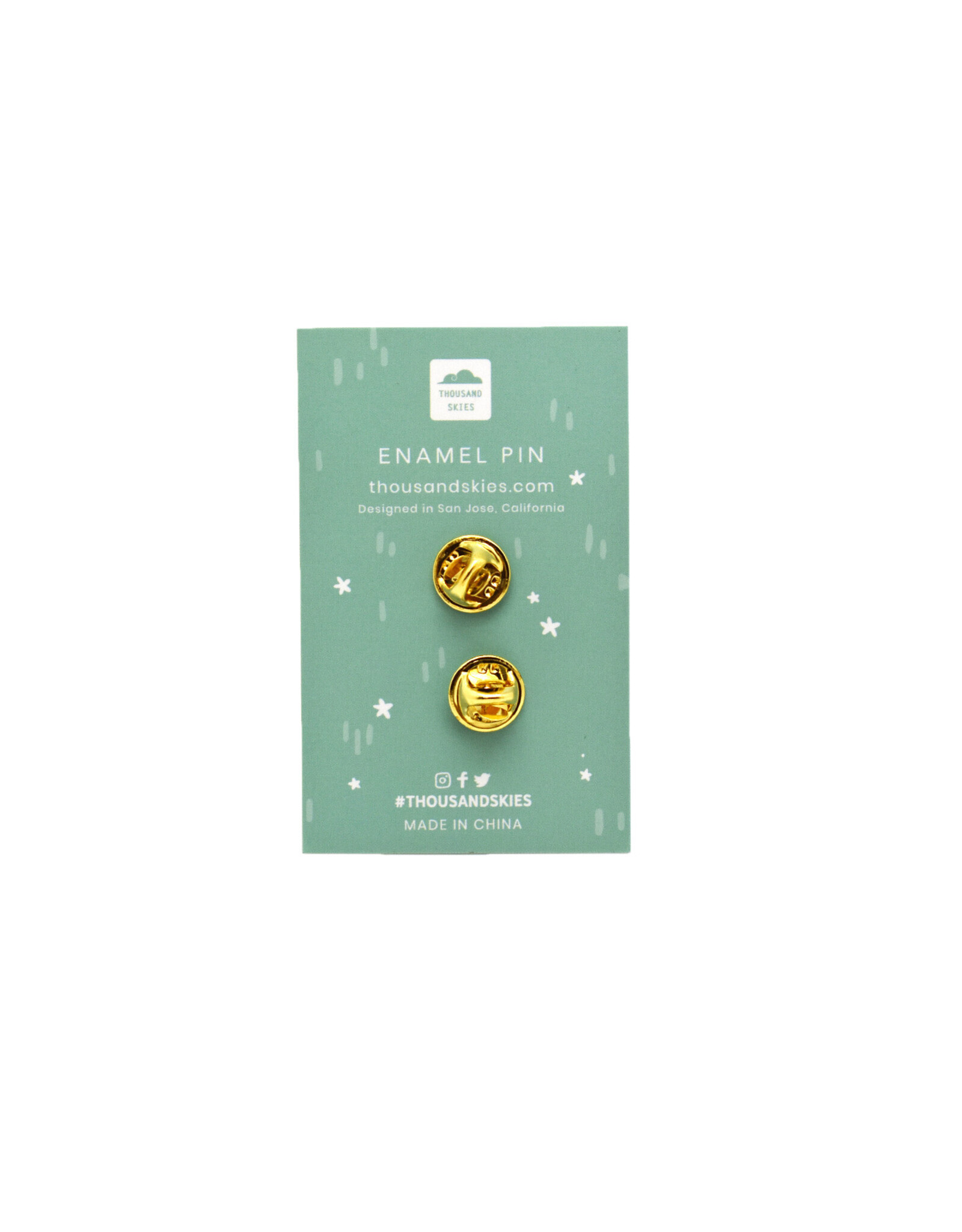 Poodle (White) Enamel Pin