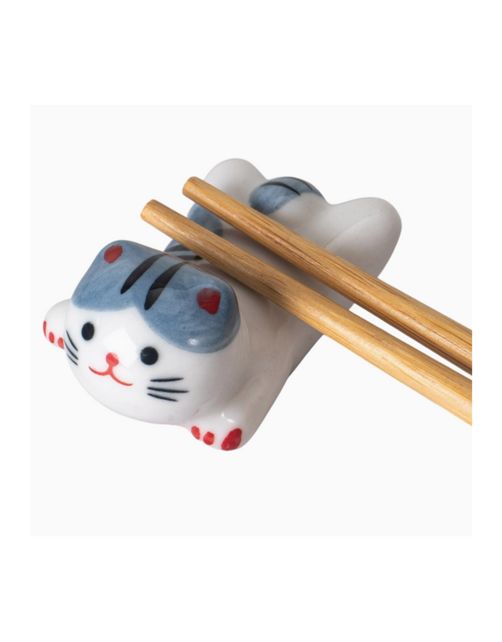 Grey Cat Chopstick Rest