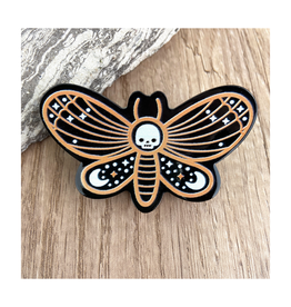 Butterfly Skull Claw Clip