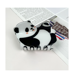 Lounging Panda Claw Clip