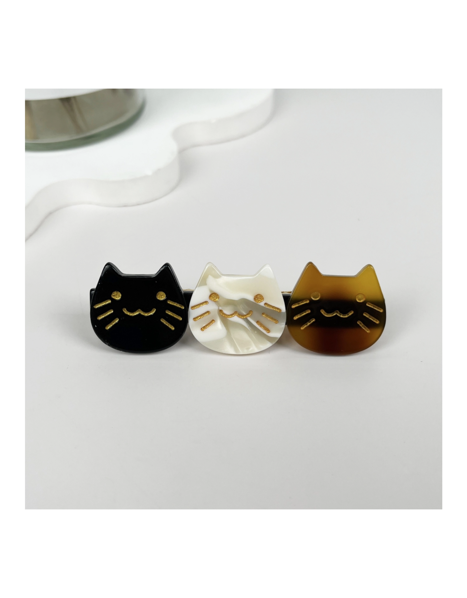 Triple Cat Barrette