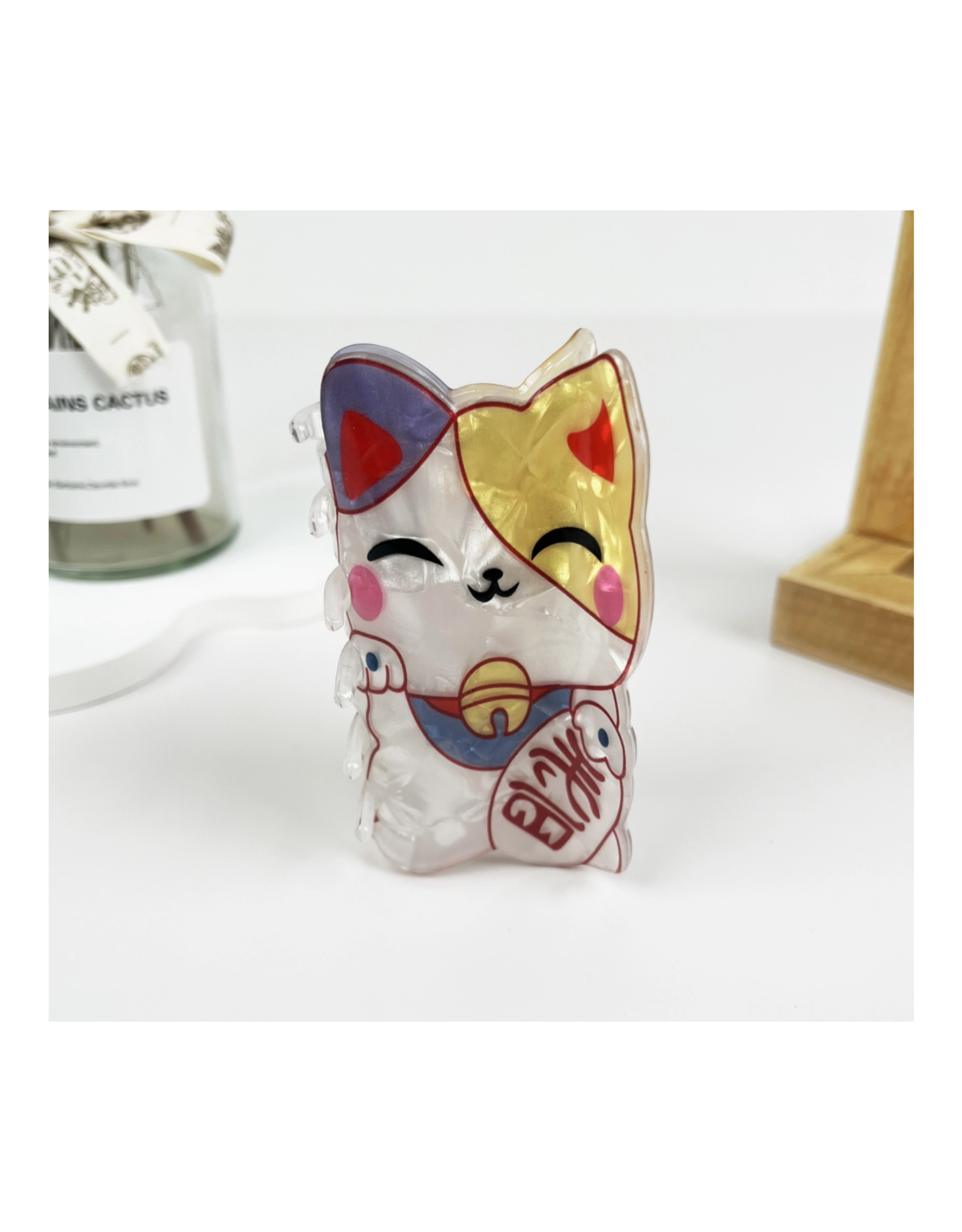 Japanese Lucky Cat Claw Clip