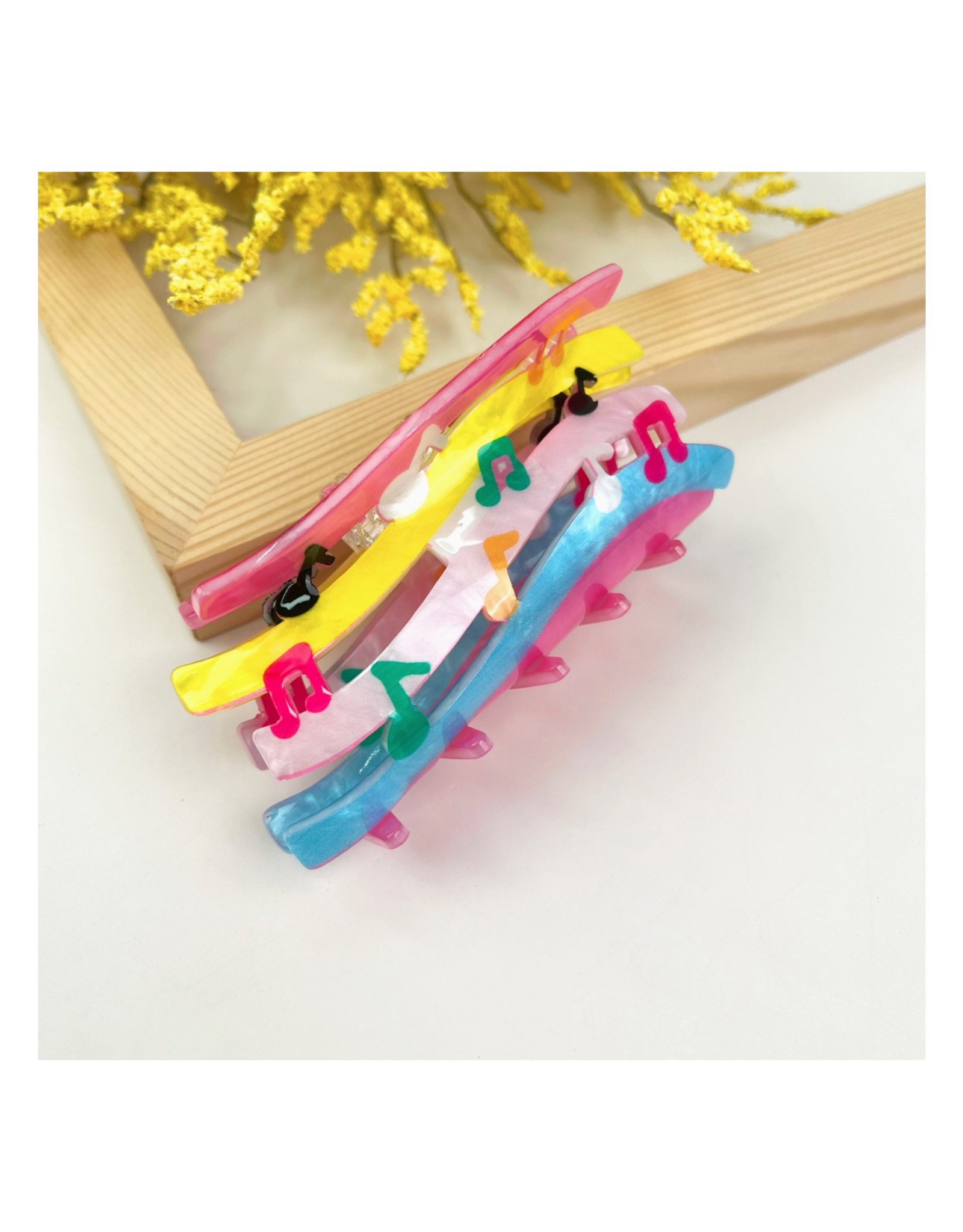 Musical Clouds Claw Clip