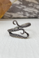 Silver Vintage Octopus Tentacle Ring