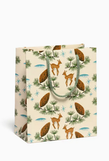 Deer and Pine Cones Gift Bag - Medium