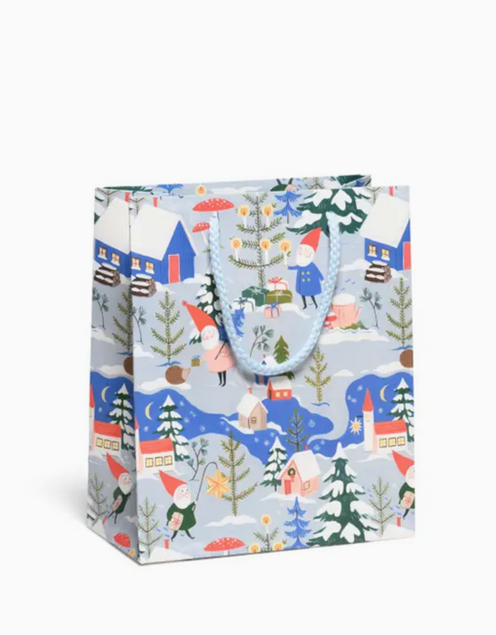 Holiday Gnomes Gift Bag - Medium