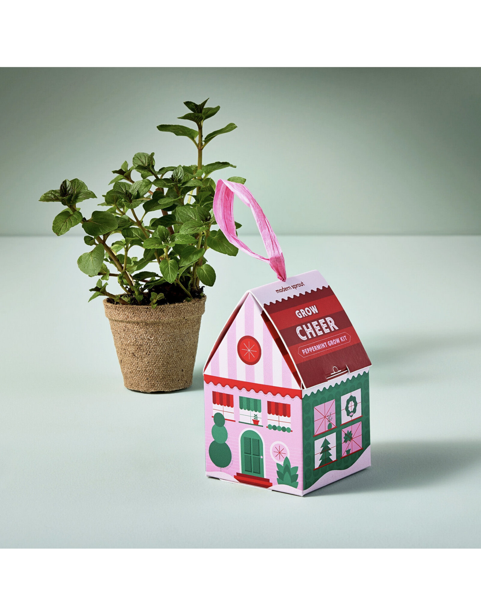Home Grown Ornament Grow Cheer - Peppermint
