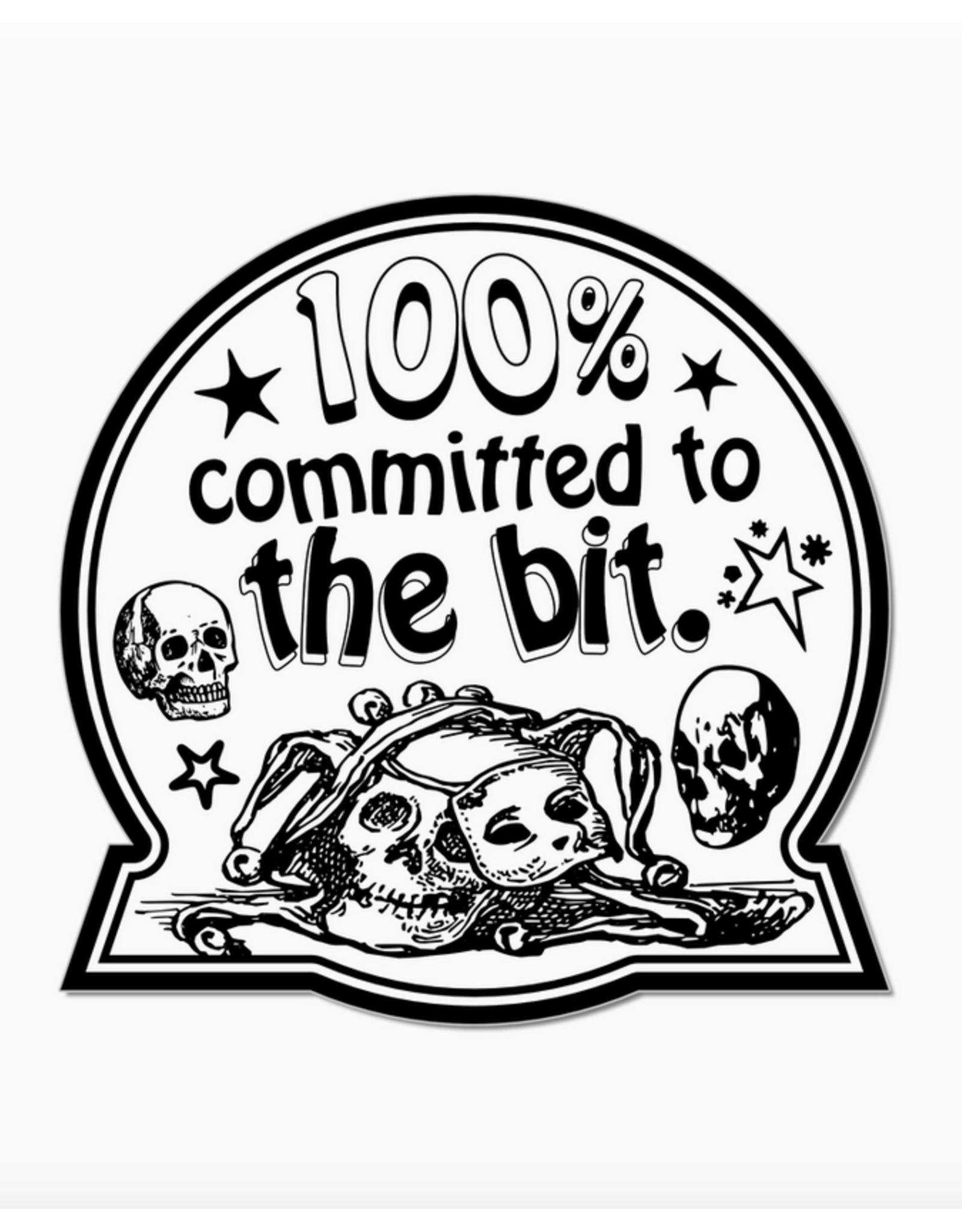 Committed To the Bit Sticker