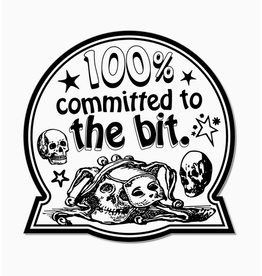 Committed To the Bit Sticker