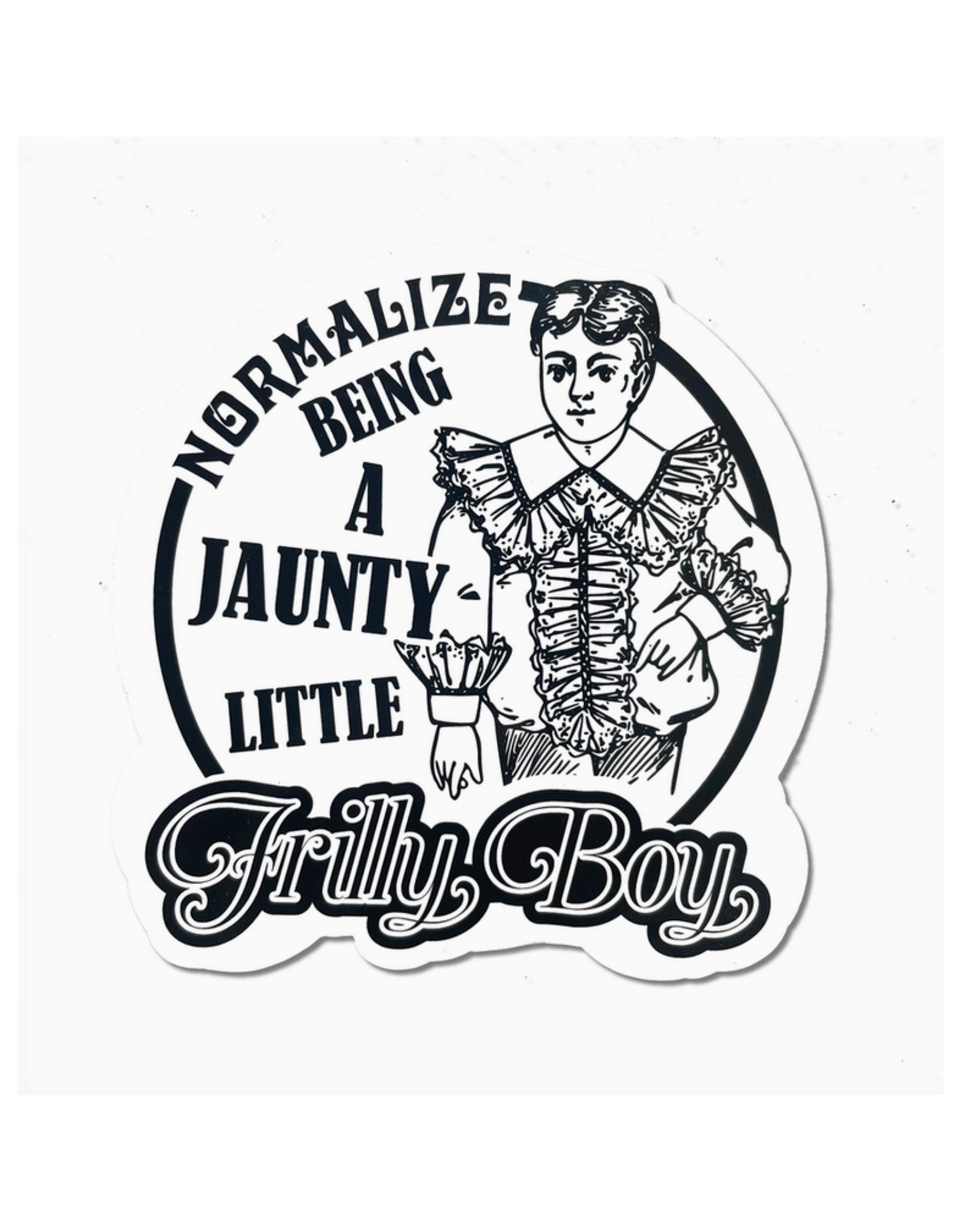 Frilly Boy Sticker