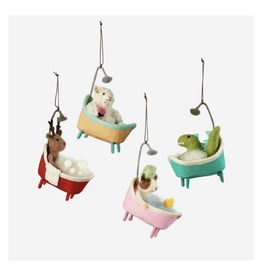 Bathtub Critter Felt Ornament (Assorted)