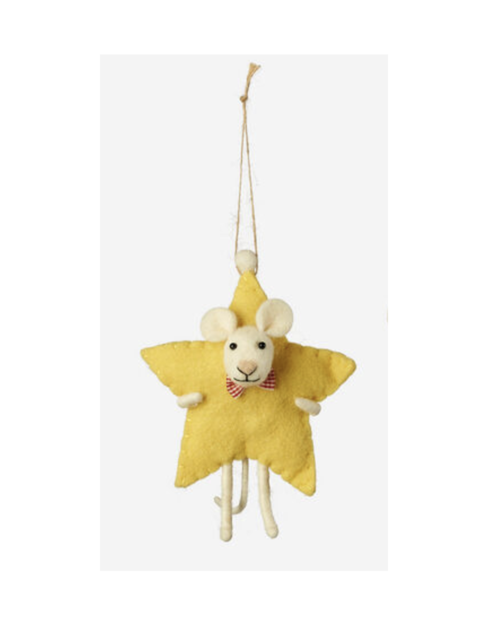 Star Mouse Felt Ornament