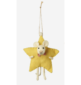 Star Mouse Felt Ornament