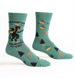 Krampus Believes in You Men's Crew Socks
