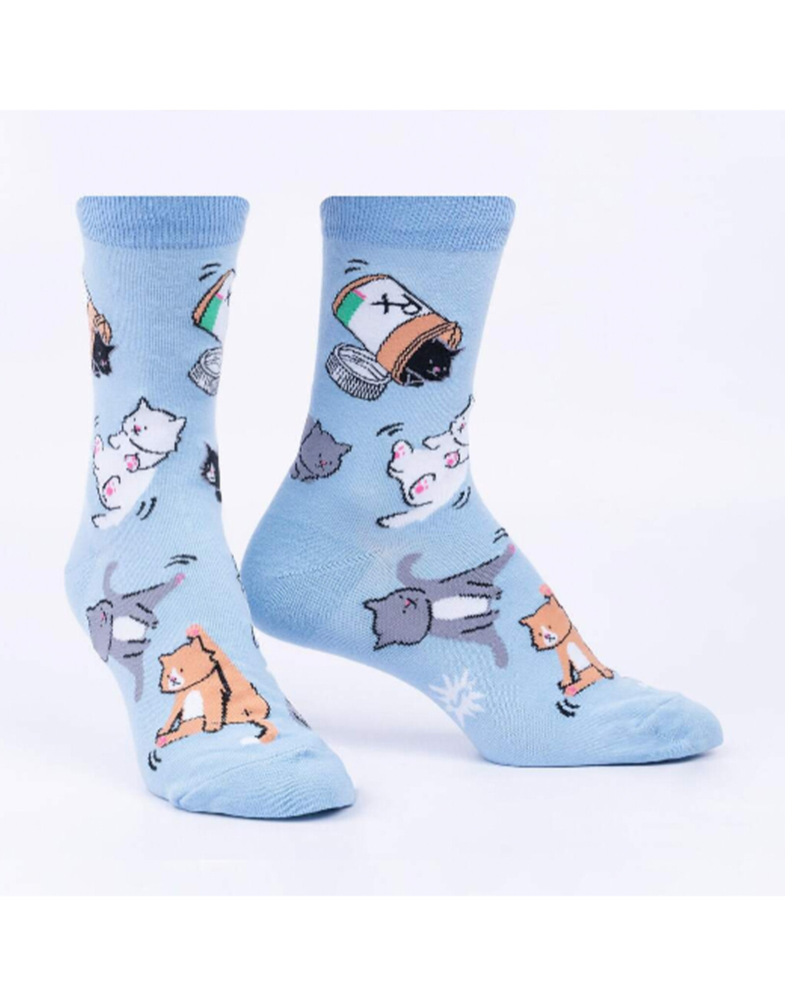 Purr-scription For Happiness Women's Crew Socks
