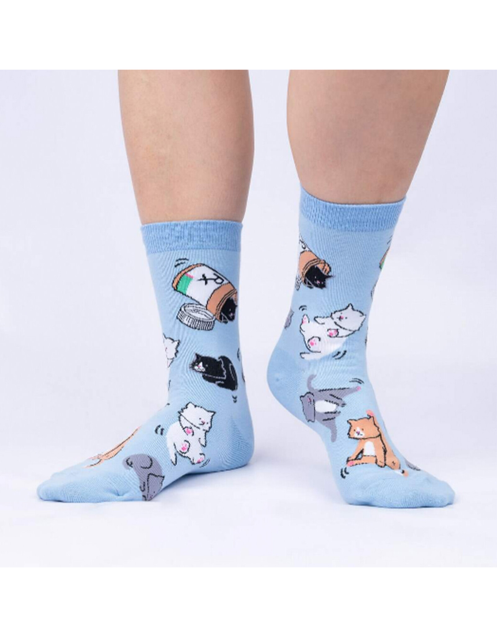 Purr-scription For Happiness Women's Crew Socks