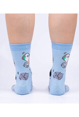 Purr-scription For Happiness Women's Crew Socks