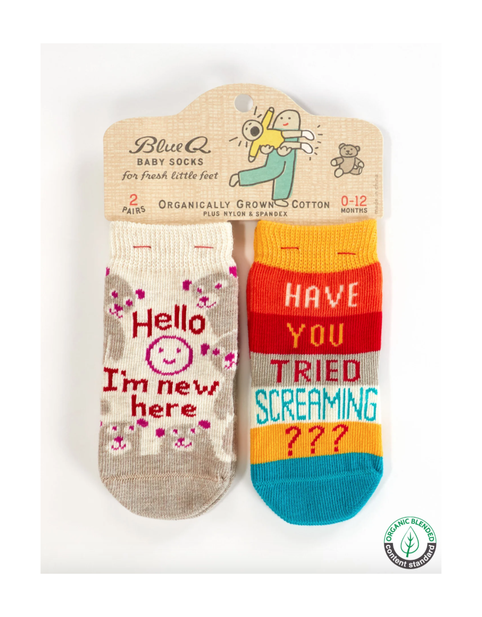 I'm New / Screaming Baby Socks Set