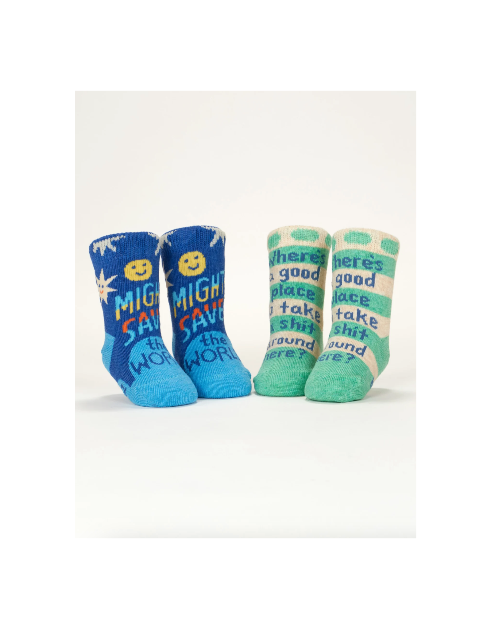 Save World / Take Shit Baby Socks Set
