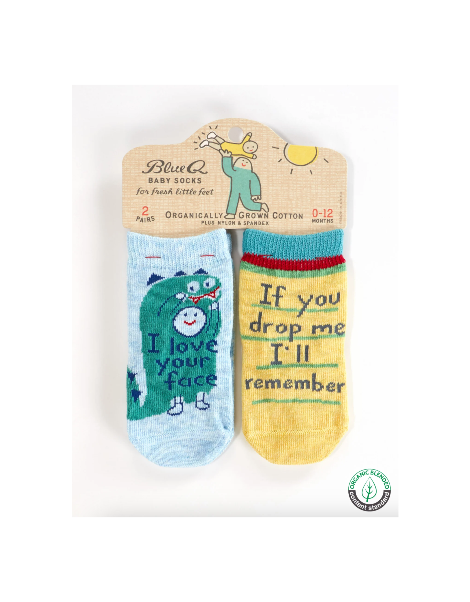 Your Face / Drop Me Baby Socks Set