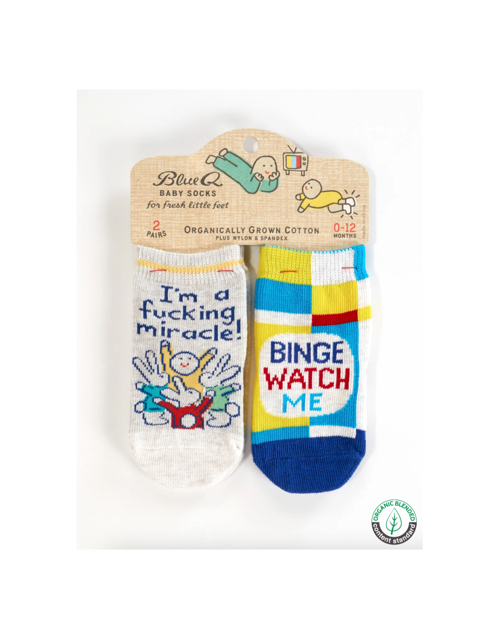 Fucking Miracle / Binge Watch Baby Socks Set