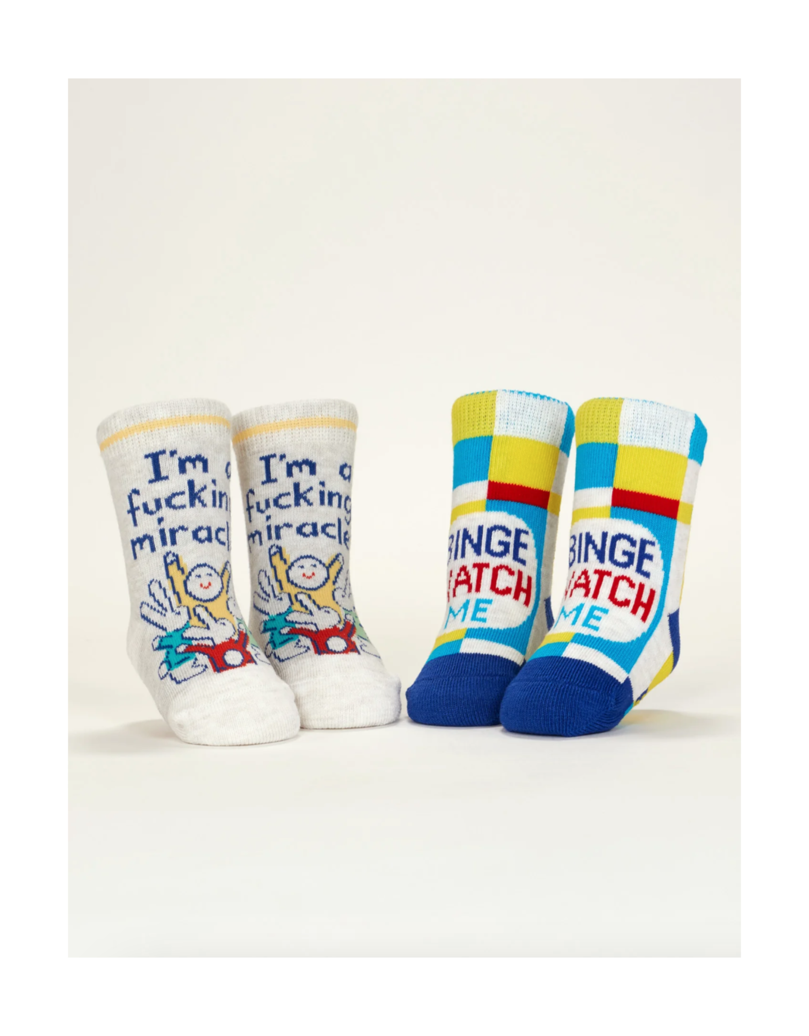Fucking Miracle / Binge Watch Baby Socks Set